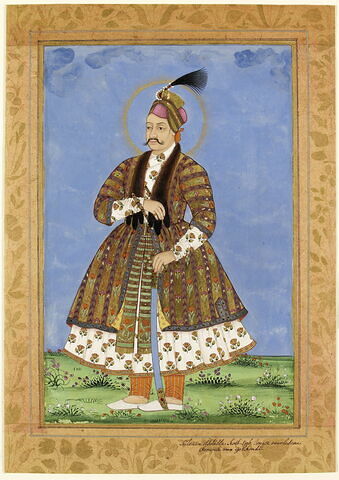 Portrait du souverain Abd Allah Qutb Shah, image 1/1