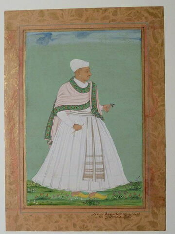 Portrait d'Akana, ministre du Shah de Golconde
