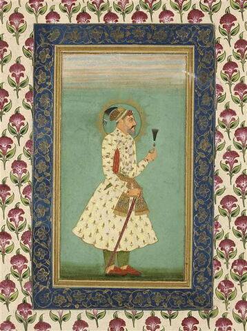 Portrait de l'Empereur Shah Jahan à barbe grise