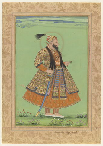 Portrait du souverain Abu al-Hasan Qutb Shahi