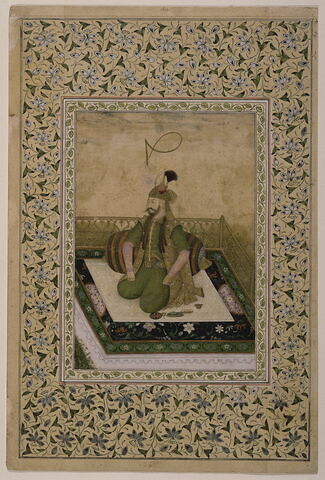 Portrait du souverain Shah Ismaïl (r. 1501-1524) (page d'album), image 4/4
