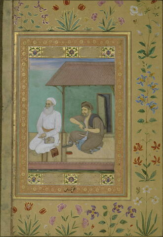 Portrait de Shaykh Husayn Jami (page de l'Album de Nadir Shah), image 3/3