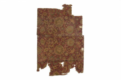 Fragment de tapis à décor d'arabesques et de fleurs de lotus dit "herati"