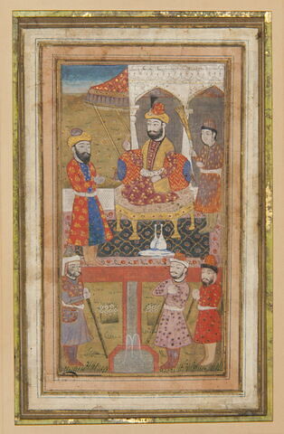 Prince offrant un bijou : Peinture de manuscrit, image 2/2
