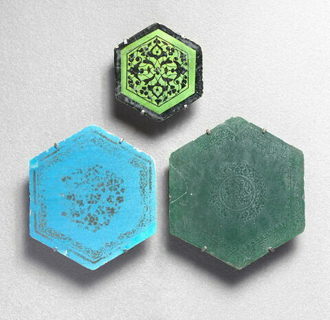 Carreau hexagonal à motif végétal stylisé, image 4/5