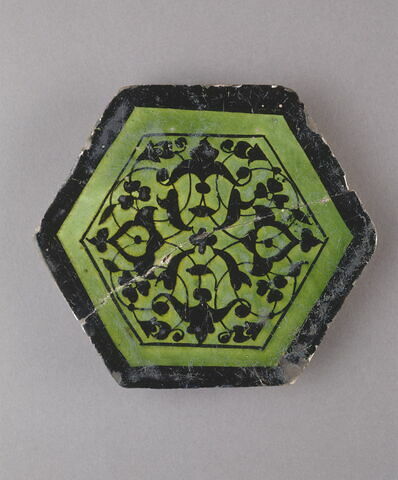 Carreau hexagonal à motif végétal stylisé, image 5/5