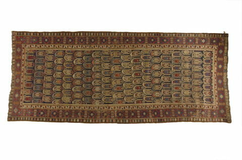Tapis à rangées diagonales de boteh, image 1/1