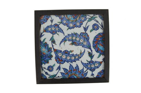 Carreau aux feuilles saz fleuries et aux grosses fleurs composites, image 2/2