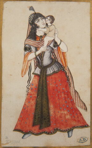 Femme portant un enfant, image 2/2