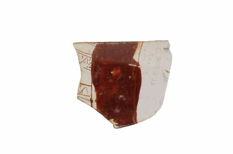 Fragment d'objet en verre