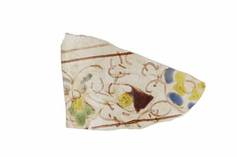 Fragment d'objet en verre