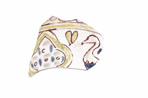 Fragment d'objet en verre