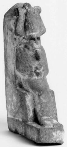 figurine d'Osiris à l'obélisque ; sarcophage miniature