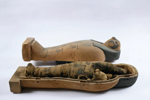 cercueil miniature ; pseudo-momie ; boule magique, image 4/4