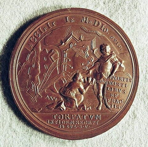 Médaille : Prise de Dorpat, 1704.