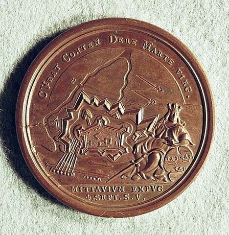 Médaille : Prise de Mitau, 1705.