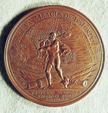 Médaille : Bataille de Poltava, 1709.