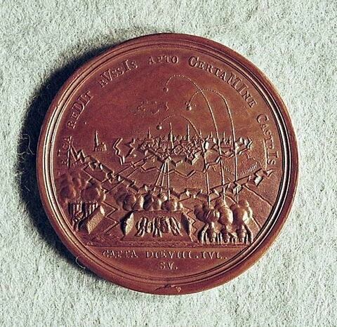 Médaille : Prise de Riga, 1710.
