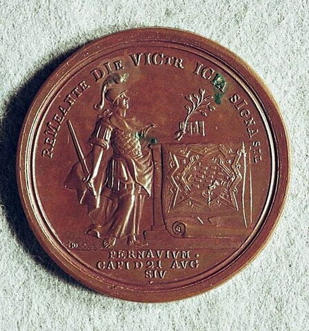 Médaille : Prise de Pernau, 1710.