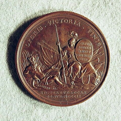 Médaille : Capture du reste de l’armée suédoise à Perevoloka, 1709.