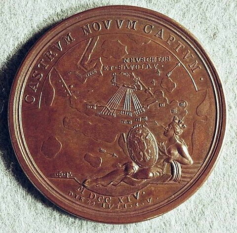 Médaille : Prise de Neuschloss et Savolax, 1714.
