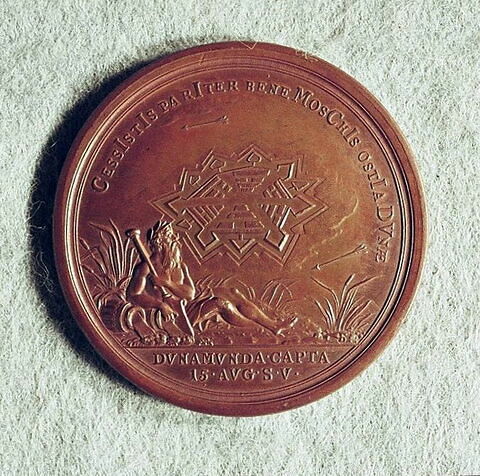 Médaille : Prise de Dunamunde, 1710.