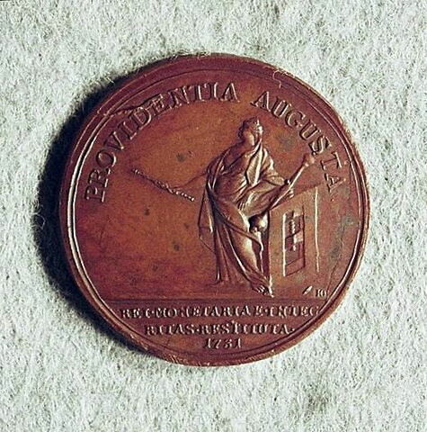 Médaille : Réorganisation de la monnaie, 1731., image 1/2