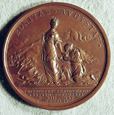 Médaille : Annulation des arriérés, 1754.