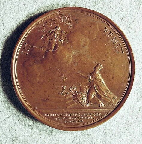 Médaille : Naissance du grand-duc Paul, 1754.