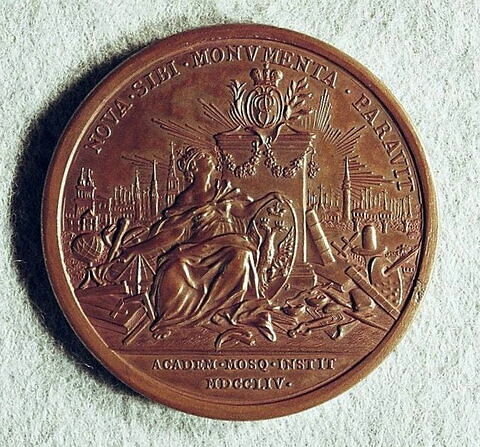 Médaille : Fondation de l’Académie de Moscou, 1754.