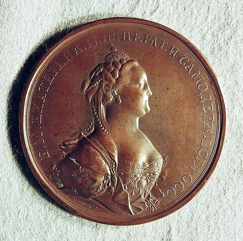 Médaille : Couronnement de Catherine II, 1762., image 2/2