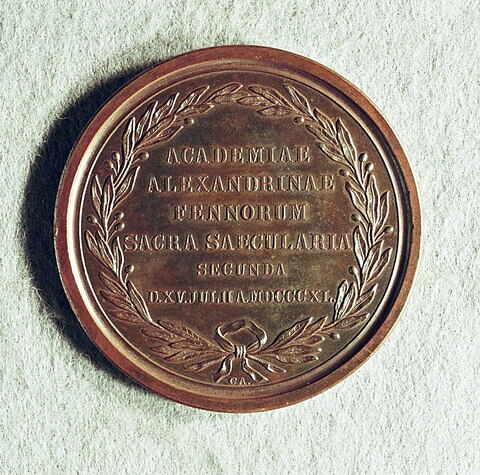 Médaille : Second jubilé de l’Université d’Helsingfors, 1840.