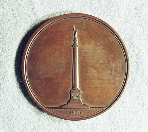 Médaille : Erection de la colonne en mémoire de l’empereur Alexandre Ier, 1830., image 2/2
