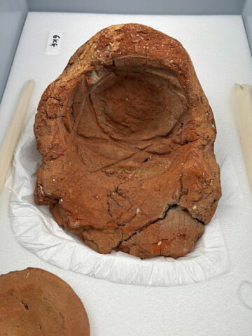 bouchon de jarre conique ; couvercle de vase ; empreinte de sceau