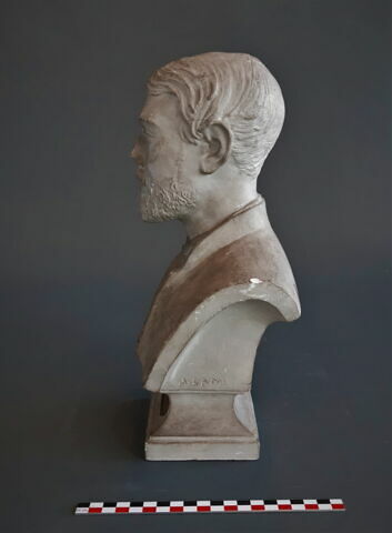 Moulage d'un buste d'Auguste Mariette (?) signé A. Lami, image 4/4