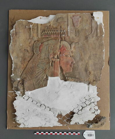 moulage ; relief ; Moulage d'un relief du temple d'Hatchepsout à Deir el-Bahari