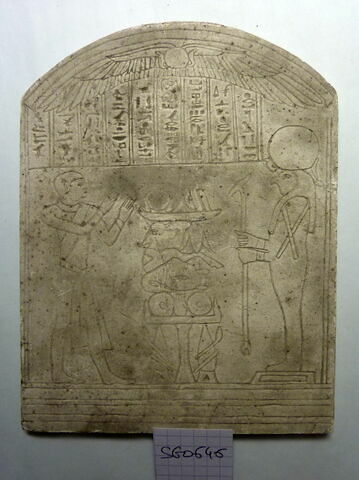 copie ; stèle cintrée ; Copie d'une stèle d'Abydos