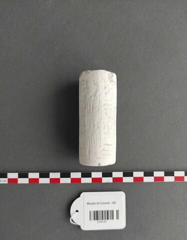 Moulage du sceau cylindre Louvre E 13441, image 2/2