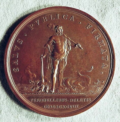 Médaille : L’élimination des Streltsy, 1698.