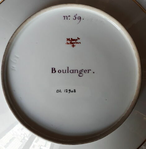 Assiette du Service Encyclopédique n° 59. Boulanger, image 2/5