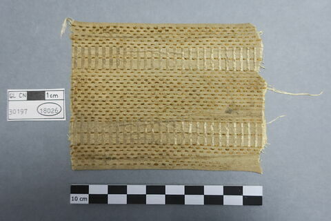 objet indéterminé, fragment ; textile divers ; galon ; ruban, image 2/2