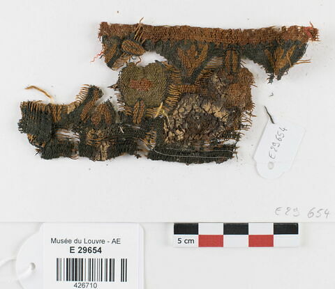 décor de textile ; fragment, image 1/2