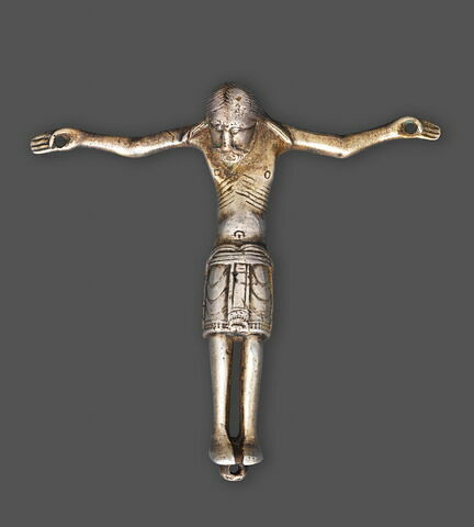 Christ roman en bronze d'un crucifix