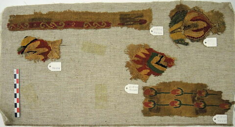 décor de textile ; clavus ; fragments, image 2/2