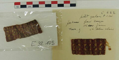 bande décorative d'habillement ; fragments, image 2/2
