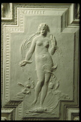 Deuxième esquisse du piédroit de l'escalier Mollien (Vénus), côté gauche, image 4/5