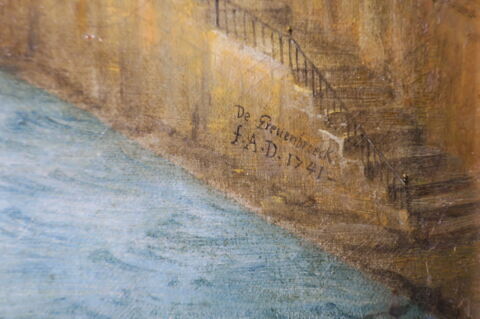 Vue cavalière de Paris, prise au-dessus du Pont Royal, vers la Cité, image 3/3