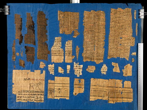 papyrus funéraire  ; fragments