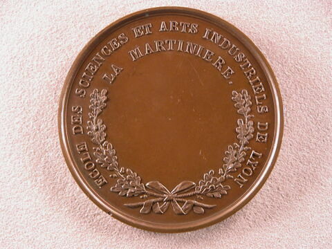 Médaille offerte à Claude Martin, école de la Martinière à Lyon, image 2/2