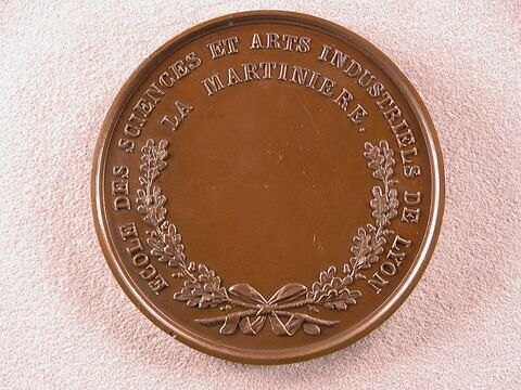 Médaille offerte à Claude Martin, école de la Martinière à Lyon